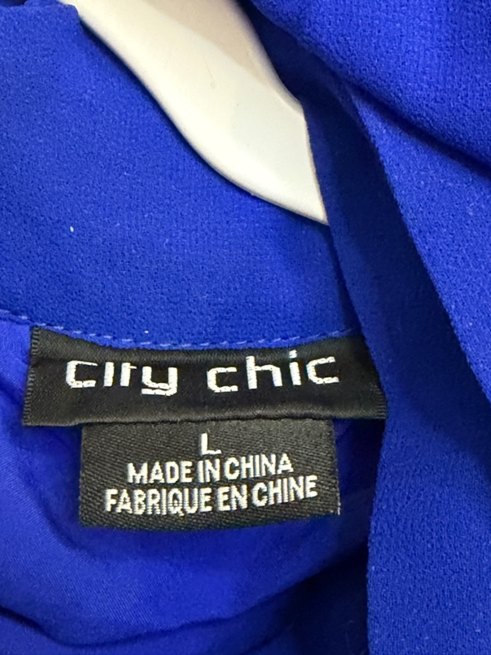 City Chic Royal Blue Pleated Halter Maxi Dress Size L/20 - Picture 4 of 5